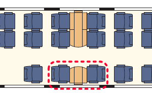 ユーロシティ座席表