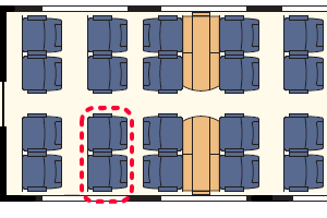 氷河特急 座席表
