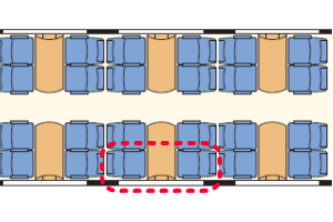 フレッチェビアンカ座席表