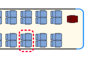 ベルニナバス 座席表