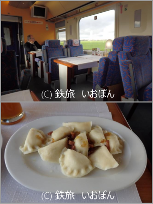 BerlinWarszawaExpress食堂車写真