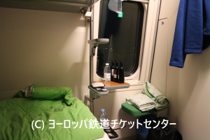 シャワー・トイレ付き寝台車両(2等)